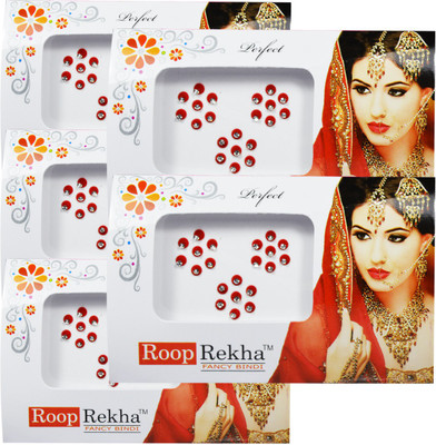 

Adbeni Roop Rekha Fancy Bindi 21 Sticks Forehead Multicolor Bindis(Stone Bindi)