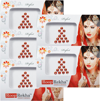 

Adbeni Roop Rekha Fancy Bindi 13 Sticks Forehead Multicolor Bindis(Desiger Bindi)