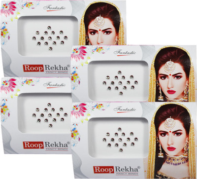 

Adbeni Roop Rekha Fancy Bindi 15 Sticks Forehead Multicolor Bindis(Bridal Bindi)