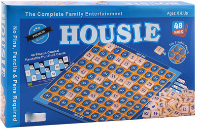 

Grab Offers Housie Board Game with 48 Reusable Cards & Tile Fixable Board Game Board Game
