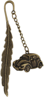 

Tootpado Metal Bookmarks Car - (8STA88) - Antique Copper Look With Feather Design Metal Bookmark(Car, Brown)
