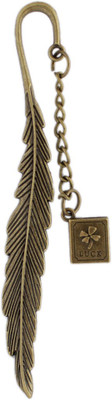 

Tootpado Metal Bookmarks Luck - (8STA89) - Antique Copper Look With Feather Design Metal Bookmark(Luck, Brown)