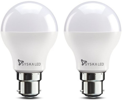 Syska Led Lights 9 W Standard B22 LED Bulb(White, Pack of 2)
