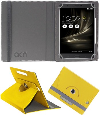 ACM Flip Cover for Asus Zenfone 3 Ultra Zu680kl(Yellow, Cases with Holder, Pack of: 1)