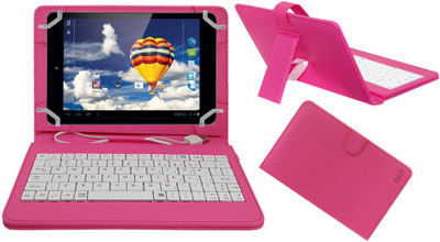 ACM Keyboard Case for Iball Slide 3g 7803 Q900(Pink, Cases with Holder, Pack of: 1)