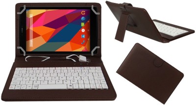 ACM Keyboard Case for Micromax Canvas P680 8 inch Usb Keyboard(Brown, Pack of: 1)