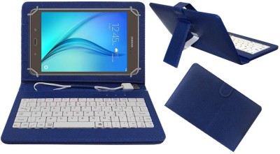 ACM Keyboard Case for Samsung Galaxy Tab A T355y Tab Keyboard Cover(Blue, Pack of: 1)