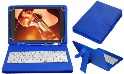 ACM Keyboard Case for Micromax Canvas P681 Tab Tab Keyboard Cover(Blue, Cases with Holder, Pack of: 1)