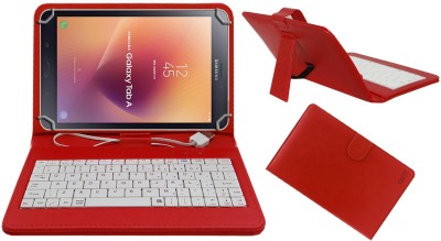 ACM Keyboard Case for Samsung Galaxy Tab A 8 inch(Red, Cases with Holder, Pack of: 1)