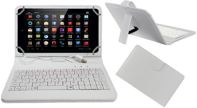 ACM Keyboard Case for Iball Slide 7803 Q900(White, Cases with Holder, Pack of: 1)