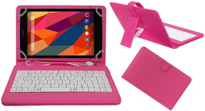 ACM Keyboard Case for Micromax Canvas P680 8 inch Usb Keyboard(Pink, Pack of: 1)