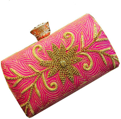

Craftbazaar Party Multicolor Clutch