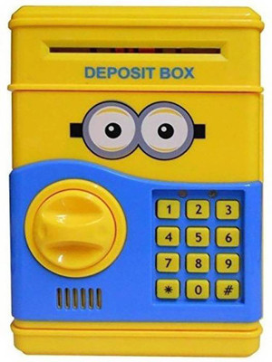 

NeoTask Minnions Electronic Piggy Bank/money locker/ATM Coin Bank(Yellow, Blue)