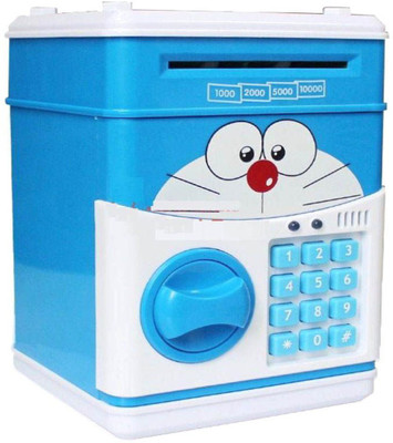 

Shape n Style Doremon Cartoon Piggy Bank Atm for Kids Coin Bank(Blue)