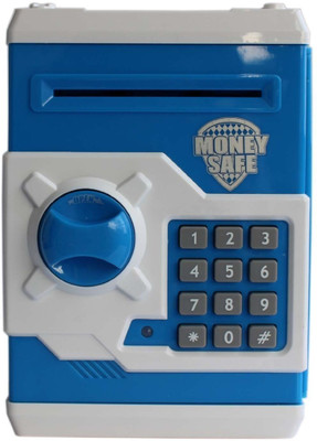 

Zest 4 Toyz Electronic Money Safe Locker Toy Money Bank Return Gift Coin Bank(Blue, White)