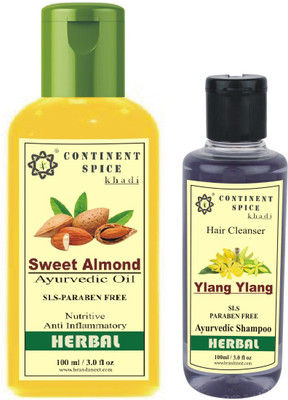 

Continent Spice Hair Care Sweet Almond Oil And Ylang Ylang Shampoo Combo(Set of 1)