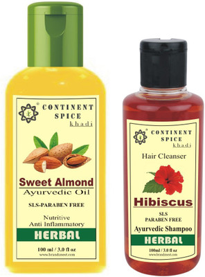 

Continent Spice Hair Care Sweet Almond Oil And Hibiscus Shampoo Combo(Set of 1)