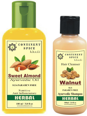

Continent Spice Hair Care Sweet Almond Oil And Walnut Shampoo Combo(Set of 1)