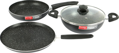 Prestige Induction Bottom Cookware Set(Aluminium, 4 - Piece) Prestige Induction Bottom Cookware Set(Aluminium, 4 - Piece)