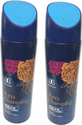 

Arochem Aro Charming Perfume Body Spray - For Men & Women(400 ml, Pack of 2)