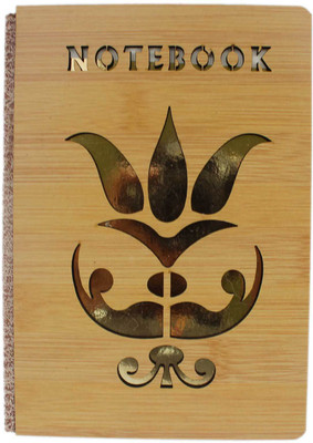 

Tootpado Regular Note Book(Stylish Notebook Wood Bound Floral (5x7 Inch) - (8STA38) - Personal Diary, Brown)