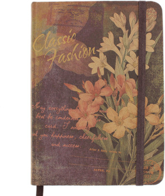 

Tootpado Regular Note Book(Stylish Notebook Floral (6x8.5 Inch) - (8STA40) - Personal Diary, Brown)