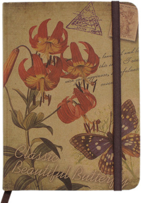 

Tootpado Regular Note Book(Stylish Notebook Butterfly (4x5.5 Inch) - (8STA46) - Personal Diary, Brown)