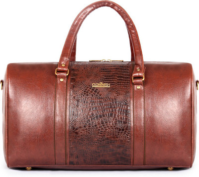 

The Clownfish Roadster Leatherette 27 Ltr Brown Travel Duffel Travel Duffel Bag(Brown)
