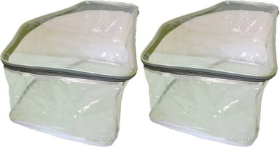 

Aadhya Transparent Plain Pack of 2 Pieces High Quality Latest stylish Blouse Cover Storage Bag Garment Cover (Mk00012)(White)