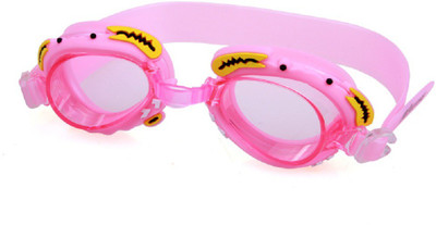 

Jern Kids Cartoon Anti fog Swimming Goggles with Zipper Bag Swimming Goggles(Pink)