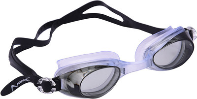 

Arrowmax Sports Swimming Googles "JOINTLESS" With Free Ear PLugs Inside Model AS-2 Black , By Krasa Swimming Goggles(Black)