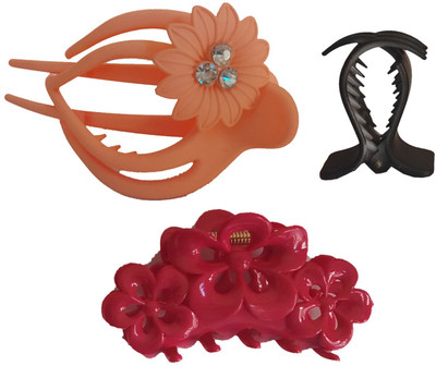 

AV Kavya Clature Hair Claw(Orange, Pink)