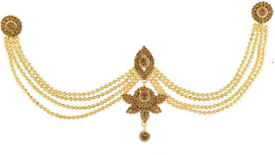

Anuradha Art Jewellery Traditional Hair Brooch Bun Clip(Gold)