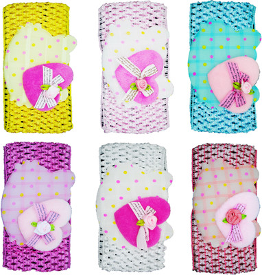 

Netboys Crochet Cutwork Flower Baby Headband ( Yellow, Pink, Blue, Pink, White, Peach ) 6 Pcs Set Head Band(Multicolor)