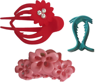 

AV Kavya Clature Hair Claw(Red, Pink)