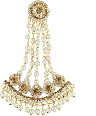 

Anuradha Art Jewellery Traditional Hair Brooch Bun Clip(Gold)