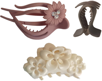 

AV Kavya Clature Hair Claw(Brown, White)