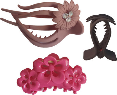 

AV Kavya Clature Hair Claw(Brown, Pink)