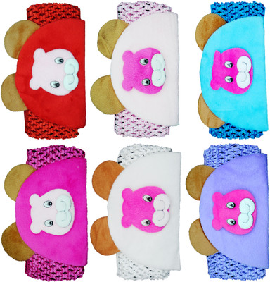 

Netboys Crochet Cutwork Flower Baby Headband ( Red, Pink, Blue, Pink White, Purple ) 6 Pcs Set Head Band(Multicolor)