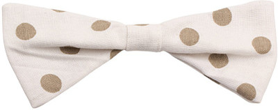 

Voylla White Bow Tie Cum Hair Accessory With Brown Dots Hair Pin(White)