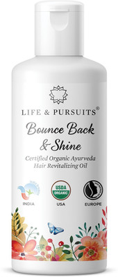 

Life & Pursuits Certified Organic Ayurveda Hair Revitalizing Oil. Hair Oil(100 ml)
