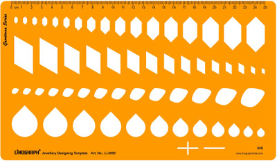 

LINOGRAPH Li-2050 Jewelry Design Template(Pack of 58)