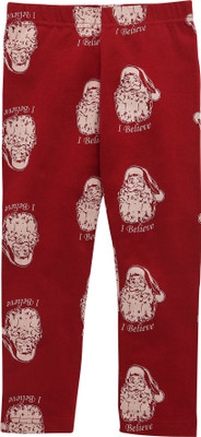 Eimoie Legging For Girls(Red Pack of 1)