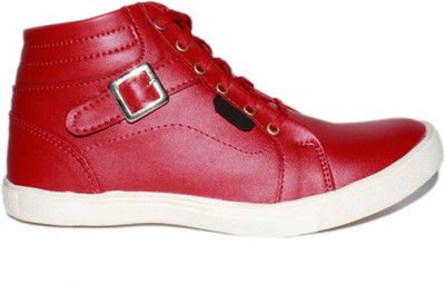 

U2Shoes Boys Velcro Sneakers(Red, Reddd