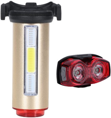 

SHIVEXIM Waterproof 360 Degree USB Bike Tail LED Warning Light LED Rear Break Light and Tail light LED Front Rear Light Combo(multicolour)