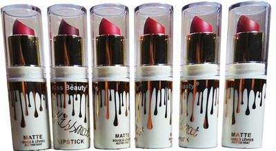 

Kiss Beauty Kissmat Moisturzing Matte & Shiny Rich Lipstick (Pack of 6) 2874(multicolour, 3.5 g)