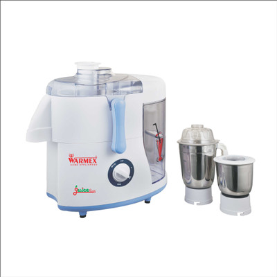 Warmex JUICER MIXER GRINDER JUICE KING (WHITE & PURPLE) 450 W Juicer Mixer Grinder(White & Purple, 2 Jars)