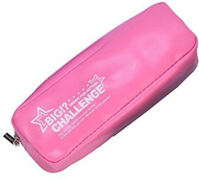 

Enwraps Zipper Pencil Pouch Printed Art Artificial Leather Pencil Box(Set of 1, Pink)