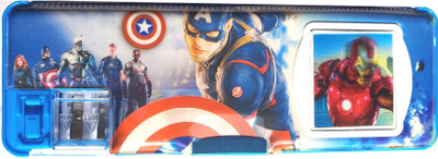 

A2Z Calculator; Twin Sharpener; Avenger Art Plastic Pencil Box(Set of 1, Multicolor)