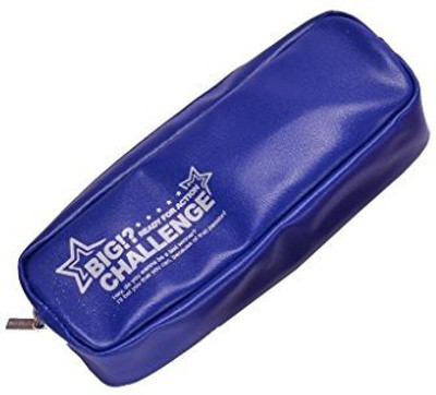 

Enwraps Zipper Pencil Pouch Printed Art Artificial Leather Pencil Box(Set of 1, Blue)